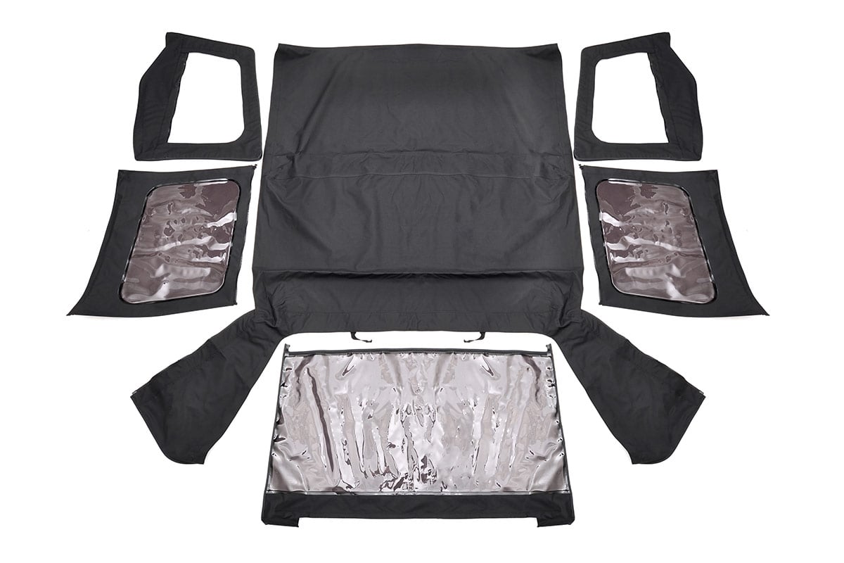 Soft Top | Replacement | Black | Half Doors | Jeep Wrangler YJ 4WD (87-95) - Jeep Tops (Image 2 of 5)