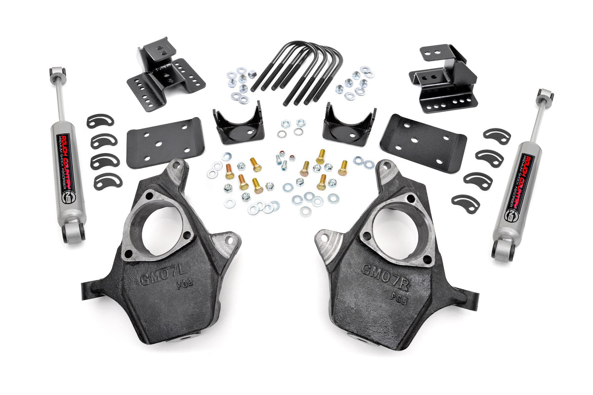 Lowering Kit | Knuckle | 2"FR | 4"RR | Chevy/GMC 1500 (07-14) - Lowering Kits (Image 1 of 4)