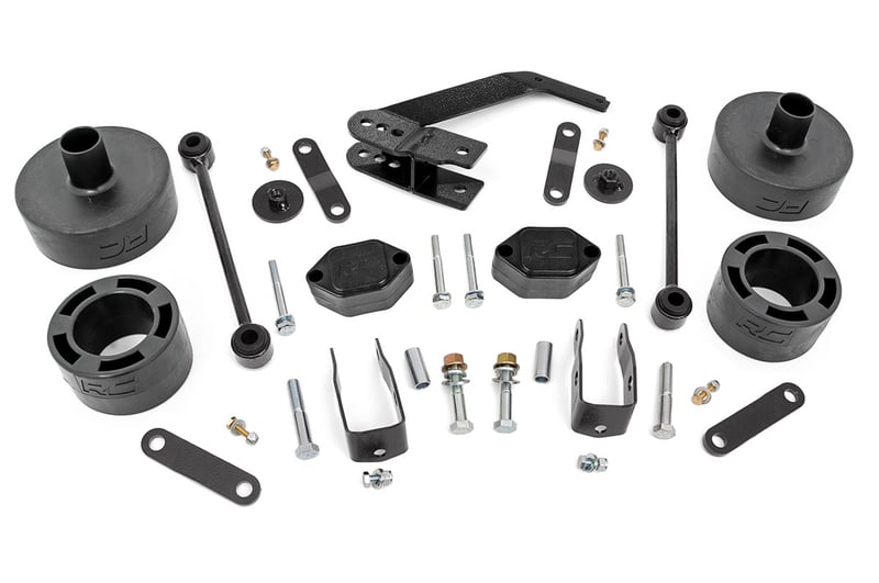 RC 2.5 Inch Lift Kit | Spacers | V2 | Jeep Wrangler JK/Wrangler Unlimited (07-18) (manufacturer page)
