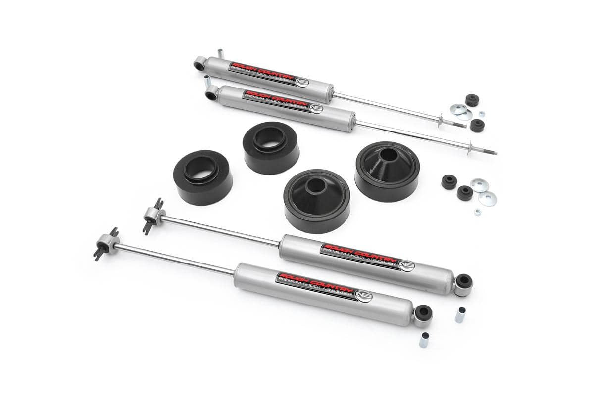Rough Country 65130 1.75 Inch Lift Kit | N3 | Jeep Wrangler JK/Wrangler Unlimited (2007-2018) - Image 1