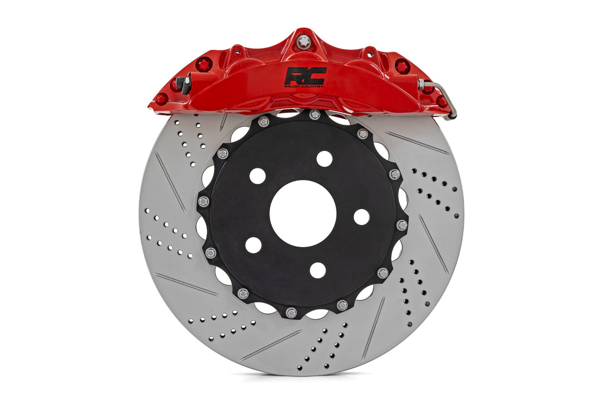 Rough Country 95100 Performance Brake System | Front | Jeep Wrangler JK/Wrangler Unlimited (07-18) - Image 1