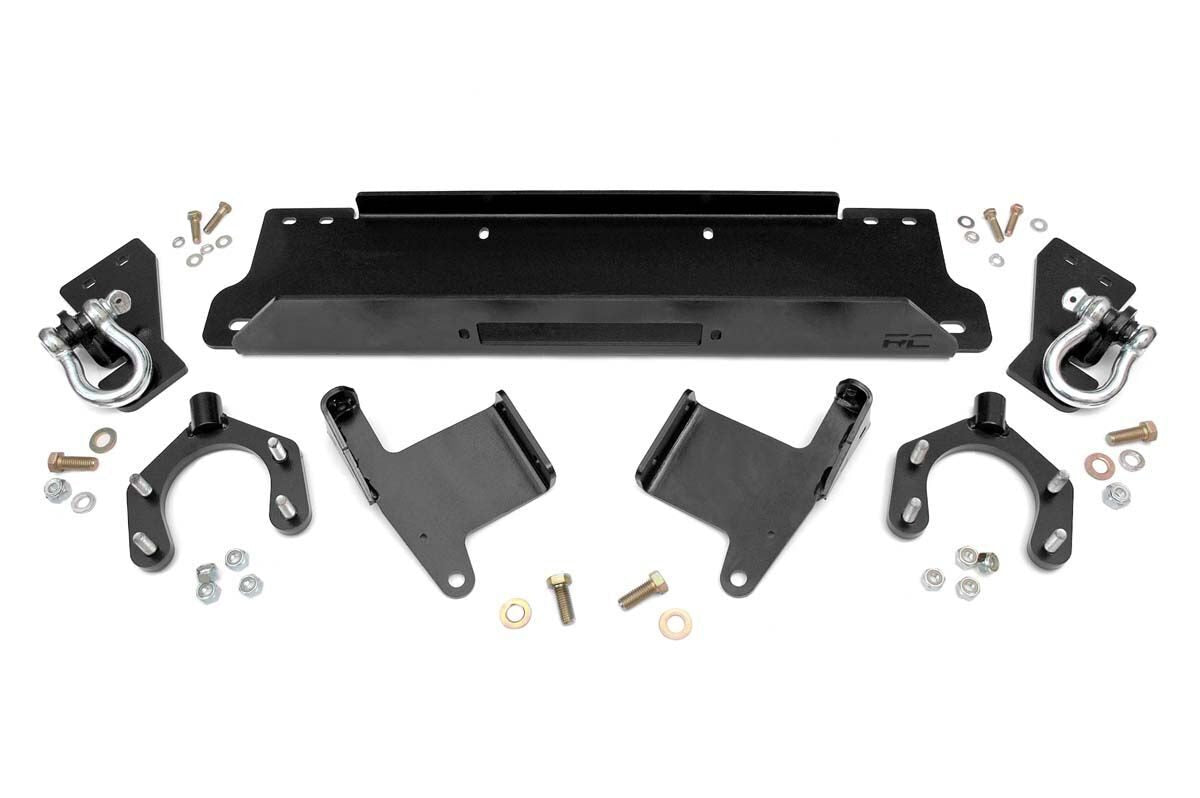 Winch Mount Plate | Factory Bmpr | D-Rings | Jeep Wrangler JK/Wrangler Unlimited (07-18) - Winches & Acc (Image 1 of 2)