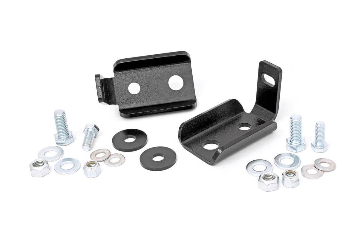 Shock Relocation Brackets | Front | Jeep Wrangler JK/Wrangler Unlimited (07-18) - Susp Accessories