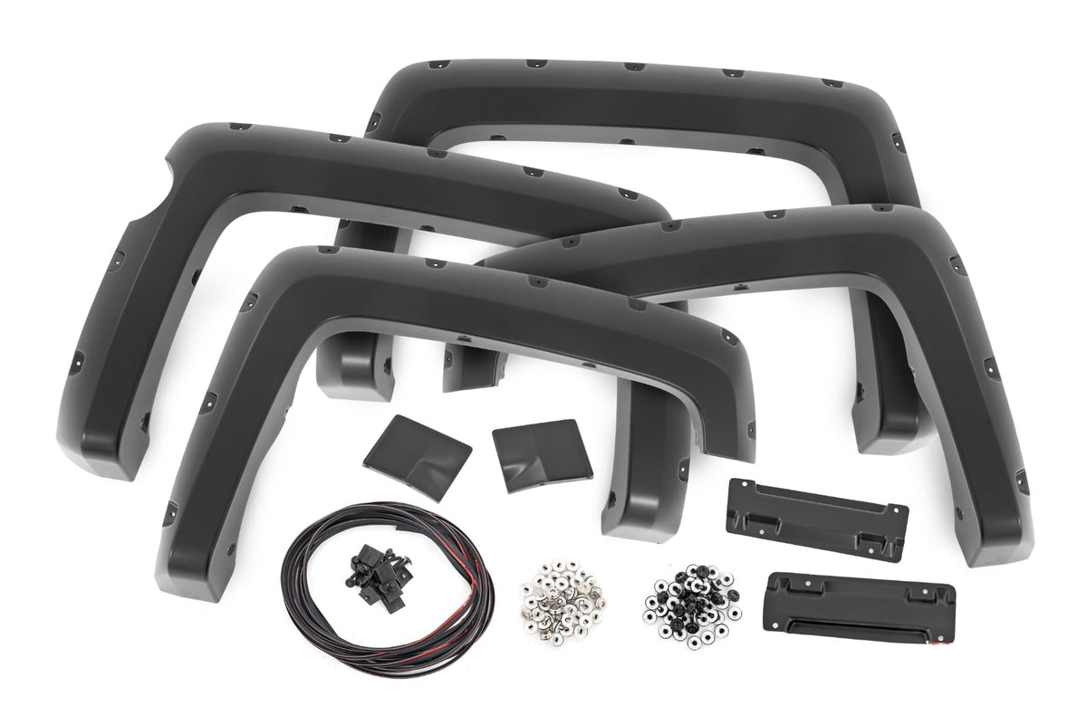 Pocket Fender Flares | 5'9" Bed | GAZ Summit White | Chevy Silverado 1500 (14-18 & Classic) - Fender Flares (Image 2 of 6)