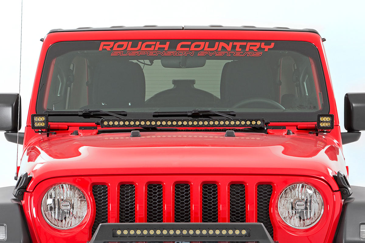 LED Light Kit | Hinge Mount | 2" Black Pair | Jeep Gladiator JT/Wrangler JL (18-26) - Lighting & Acc (Image 5 of 6)