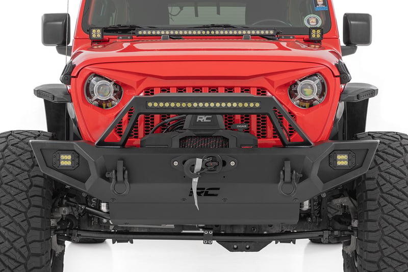 RC Front Winch Bumper | 9500S | Jeep Gladiator JT/Wrangler JK & JL/Wrangler Unlimited 4WD (manufacturer page)