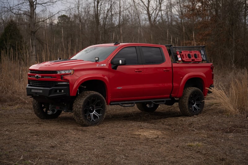 RC Bed Rack | Half Rack | Aluminum | Chevy Silverado 1500 2WD/4WD (2019-2026) (manufacturer page)