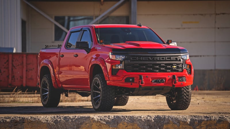 RC Hood Protector | Gloss Black | Chevy Silverado 1500 2WD/4WD (2019-2026) (manufacturer page)