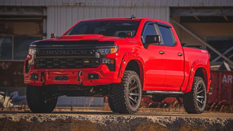 RC Hood Protector | Gloss Black | Chevy Silverado 1500 2WD/4WD (2019-2026) (manufacturer page)