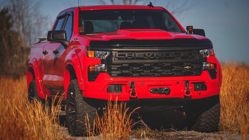 RC Hood Protector | Gloss Black | Chevy Silverado 1500 2WD/4WD (2019-2026) (manufacturer page)
