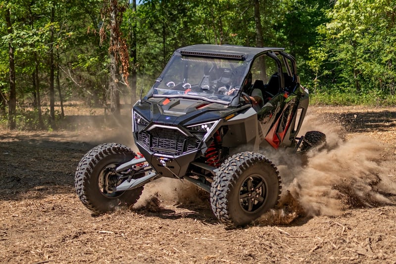 RC 30" Single Row Light Mount | Front | Black Series | Polaris RZR Turbo R (manufacturer page)