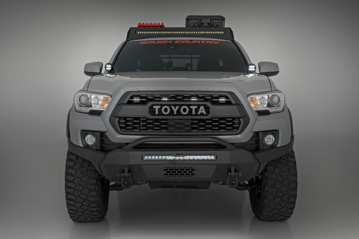 LED Light Kit | Ditch Mount | Black Series Round | 3.5 Inch | Amber DRL | Toyota Tacoma (16-23) - Lighting & Acc (Image 6 of 6)