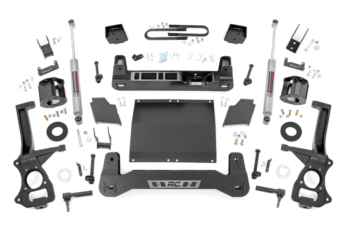 6 Inch Lift Kit | Mono Leaf Rear | Diesel | GMC Sierra 1500 2WD/4WD (19-24) - Susp Lift Kits 4wd (Image 1 of 5)