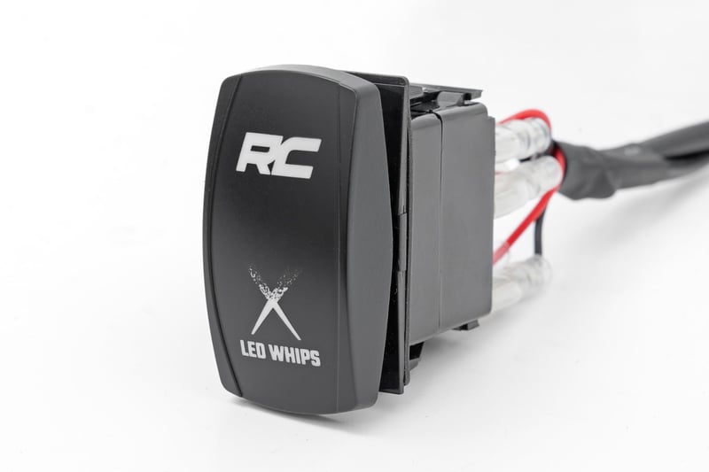 RC Laser Whip Light Kit | RGBW | 2400 Lumens | Pair (manufacturer page)