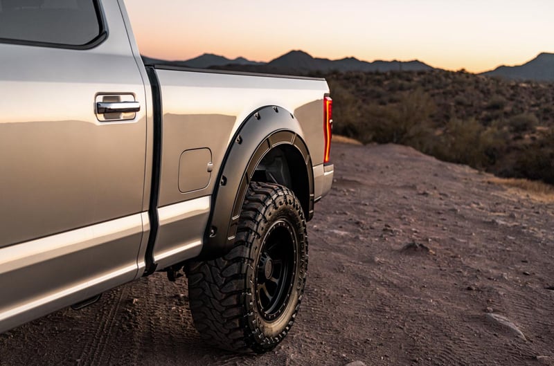 RC Fender Flares | Defender | G1 Absolute Black | Ford F-250/F-350 Super Duty (17-22) (manufacturer page)