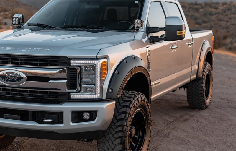 RC Fender Flares | Defender | G1 Absolute Black | Ford F-250/F-350 Super Duty (17-22) (manufacturer page)