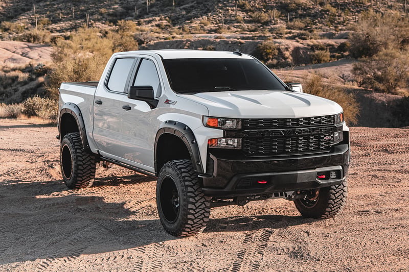 RC Defender Fender Flares | GPA Graphite | Chevy Silverado 1500 2WD/4WD (19-26) (manufacturer page)