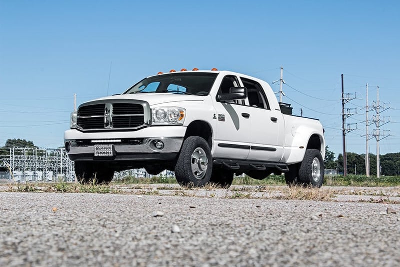 RC LED Light Kit | Bumper Mount | 20" Black Single Row | Ram 2500 (03-18)/3500 (03-18) (manufacturer page)