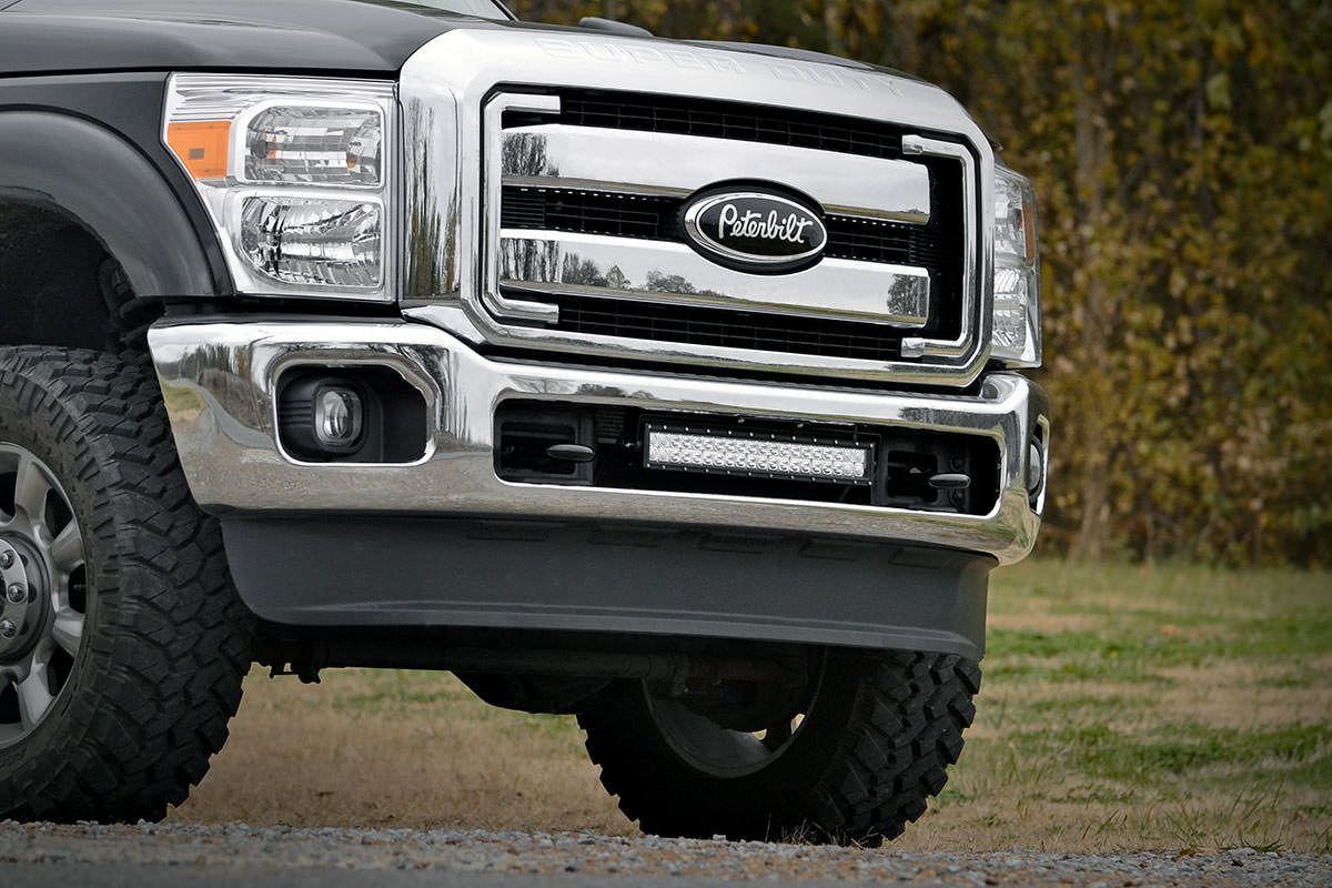 Rough Country 70524 LED Light Mount | Bumper | 20" | Ford F-250/F-350 Super Duty 2WD/4WD (11-16) - Image 1