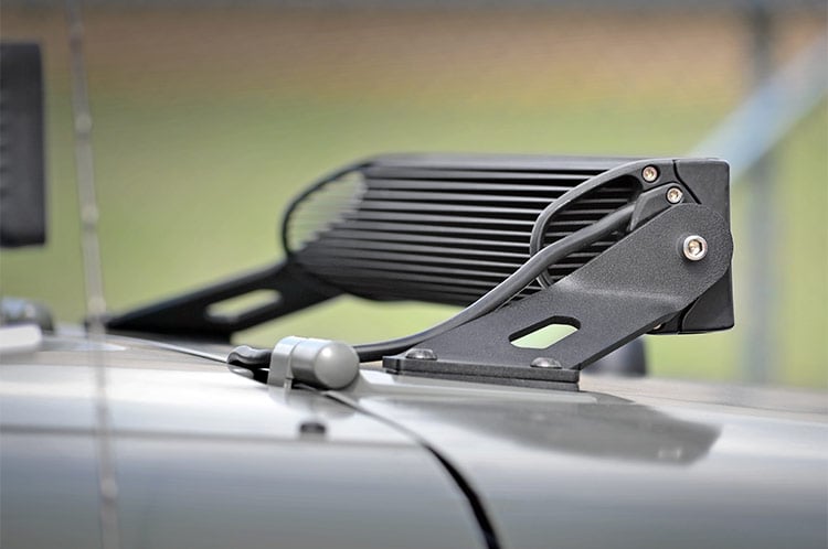 LED Light Mount | Hood | 20" | Jeep Wrangler JK/Wrangler Unlimited  (07-18) - Lighting & Acc (Image 4 of 5)