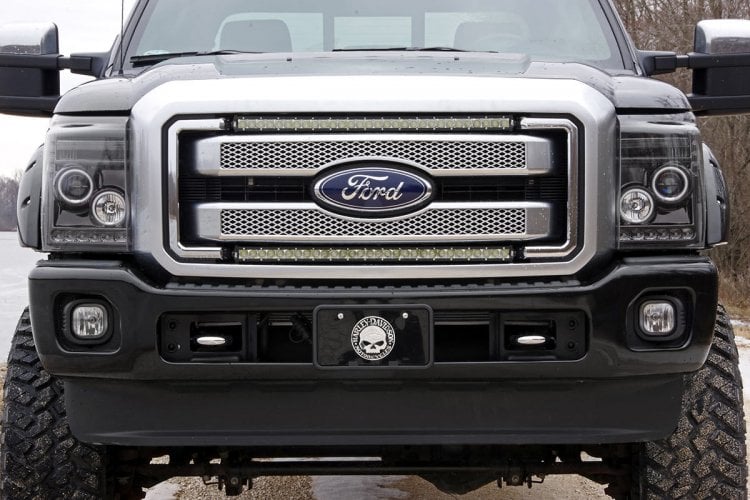 LED Light Kit | Grill | 30" Black Single Row | White DRL | Ford F-250/F-350 Super Duty (11-16) - Lighting & Acc (Image 2 of 5)