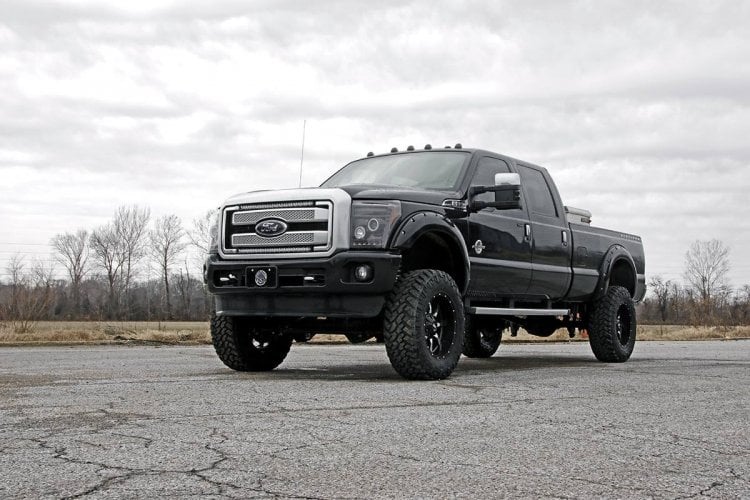 LED Light Kit | Grill Mount | 30" Black Single Row | Ford F-250/F-350 Super Duty (11-16) - Lighting & Acc (Image 5 of 5)