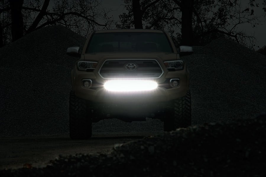 LED Light Kit | Lower Grille Mount | 30" Black Single Row | White DRL | Toyota Tacoma (16-23) - Lighting & Acc (Image 4 of 6)