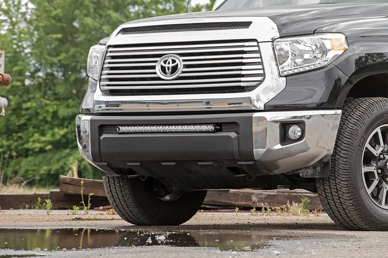 RC LED Light Kit | Bumper Mount | 30" Black Single Row | Toyota Tundra (14-21) (manufacturer page)