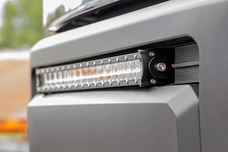 RC LED Light Kit | Bumper Mount | 30" Black Single Row | Toyota Tundra (14-21) (manufacturer page)