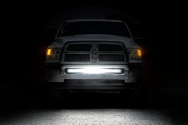 RC LED Light Kit | Bumper Mount | 40" Black Dual Row | Ram 2500/3500 4WD (11-18) (manufacturer page)