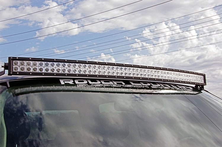 LED Light Mount | Upper Windshield | 50" Curved | Chevy/GMC 1500/1500 SUV/2500HD/3500HD (07-14) - Lighting & Acc (Image 3 of 5)