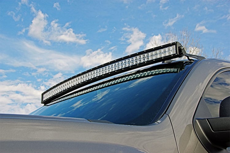 LED Light Mount | Upper Windshield | 50" Curved | Chevy/GMC 1500/1500 SUV/2500HD/3500HD (07-14) - Lighting & Acc (Image 2 of 5)