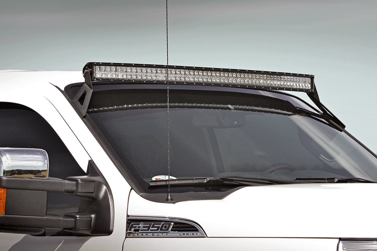 LED Light Mount | Upper Windshield | 54" Curved | Ford F-250/F-350 Super Duty (99-16) - Lighting & Acc (Image 1 of 4)