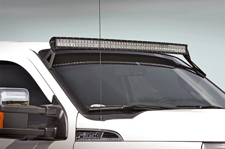 LED Light Mount | Upper Windshield | 54" Curved | Ford F-250/F-350 Super Duty (99-16) - Lighting & Acc (Image 3 of 4)