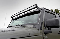 LED Light Mounts | Upper Windshield | 50" | Jeep Wrangler JK/Wrangler Unlimited (07-18) - Lighting & Acc (Image 1 of 4)