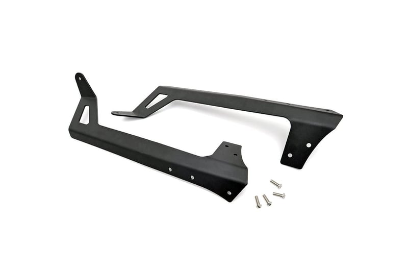 RC LED Light | Windshield Mnt | 50" Black Dual Row | White DRL | Jeep Wrangler JK (07-18) (manufacturer page)