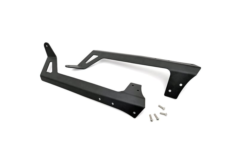RC LED Light Kit | Windshield Mount | 50" Black Dual Row | Jeep Wrangler JK (07-18) (manufacturer page)