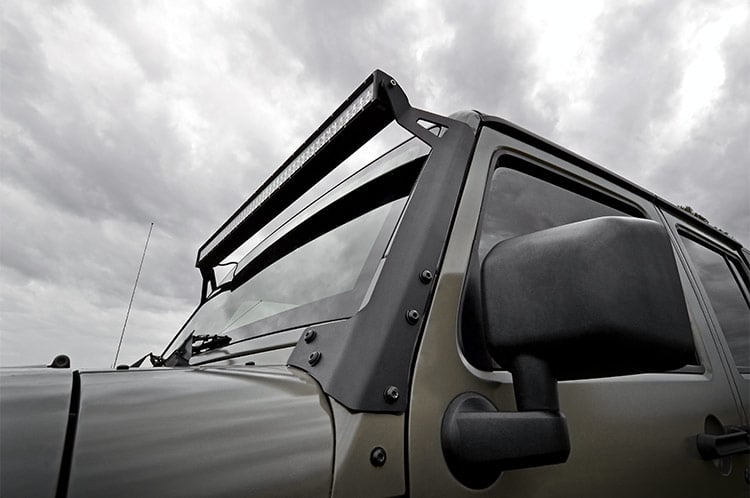 RC LED Light Kit | Windshield | 50" Spectrum Dual Row | Jeep Wrangler JK/Wrangler Unlimited (07-18) (manufacturer page)