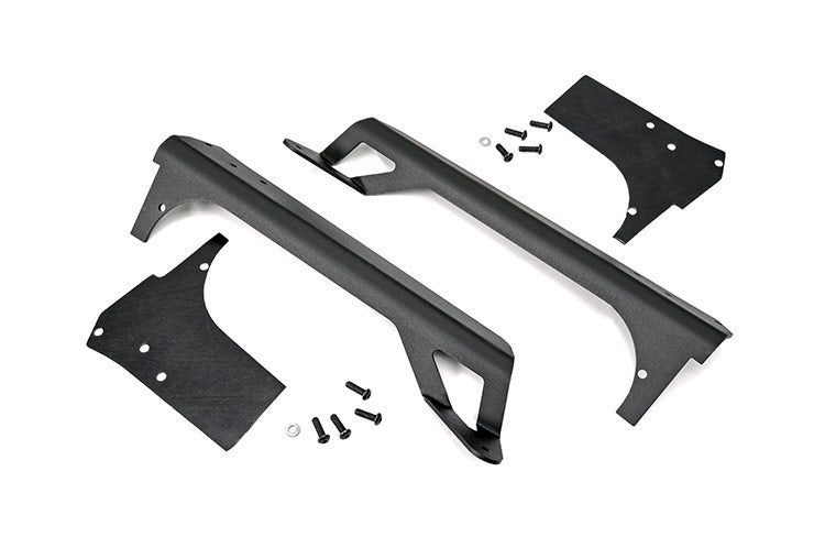 RC LED Light Kit | Windshield Mount | 50" Black Single Row | Jeep Wrangler TJ (97-06) (manufacturer page)
