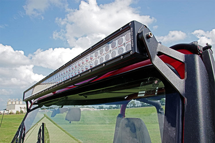 Rough Country 70508 LED Light Mount | Upper Windshield | 50" Straight | Jeep Wrangler YJ (87-95) - Image 1