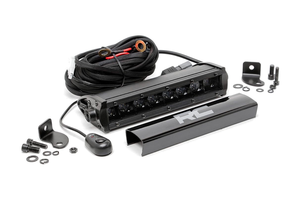 8 Inch Black Series LED Light Bar | Single Row - Lighting & Acc (Image 1 of 5)