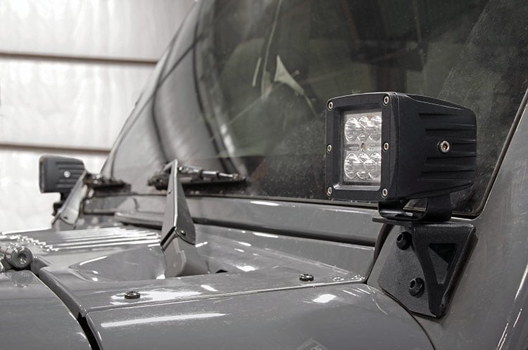 LED Light Mount | Lower Windshield | Pod | Jeep Wrangler JK/Wrangler Unlimited (07-18) - Lighting & Acc (Image 3 of 3)
