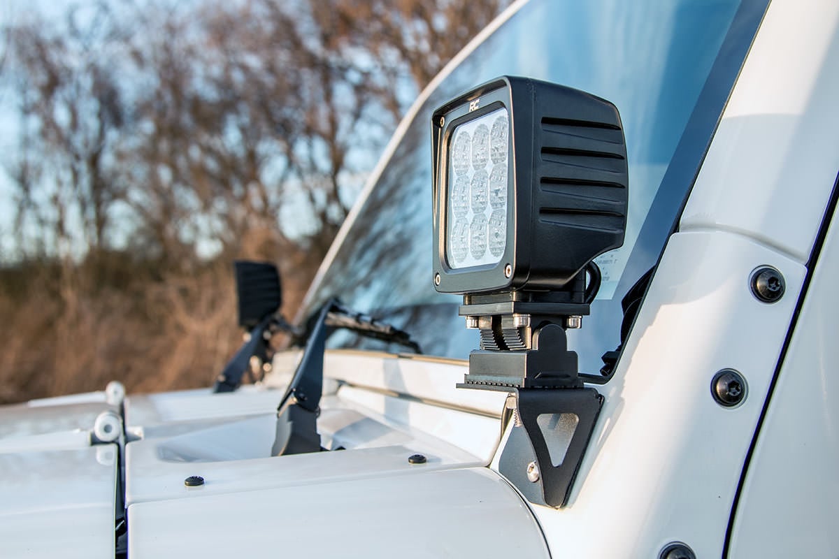 Light Mounts | Lower Windshield | Jeep Wrangler JK/Wrangler Unlimited  (07-18) - Lighting & Acc (Image 1 of 5)