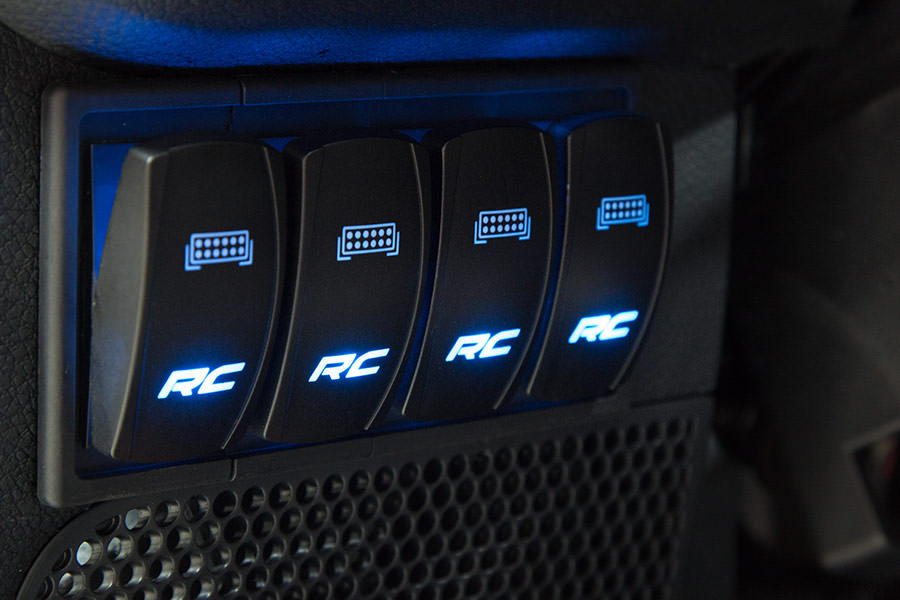 Rocker Switch | 2x1 with Logo | Blue Back Light - Lighting & Acc (Image 4 of 4)