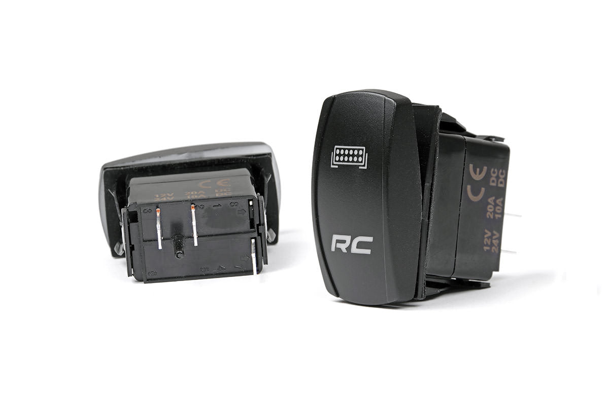 Rocker Switch | 2x1 with Logo | Blue Back Light - Lighting & Acc (Image 1 of 4)