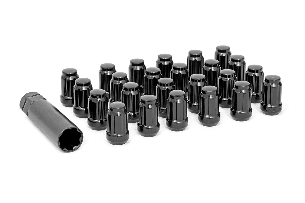 RC M12 x 1.25 Lug Nut Set of 24 | Black (manufacturer page)