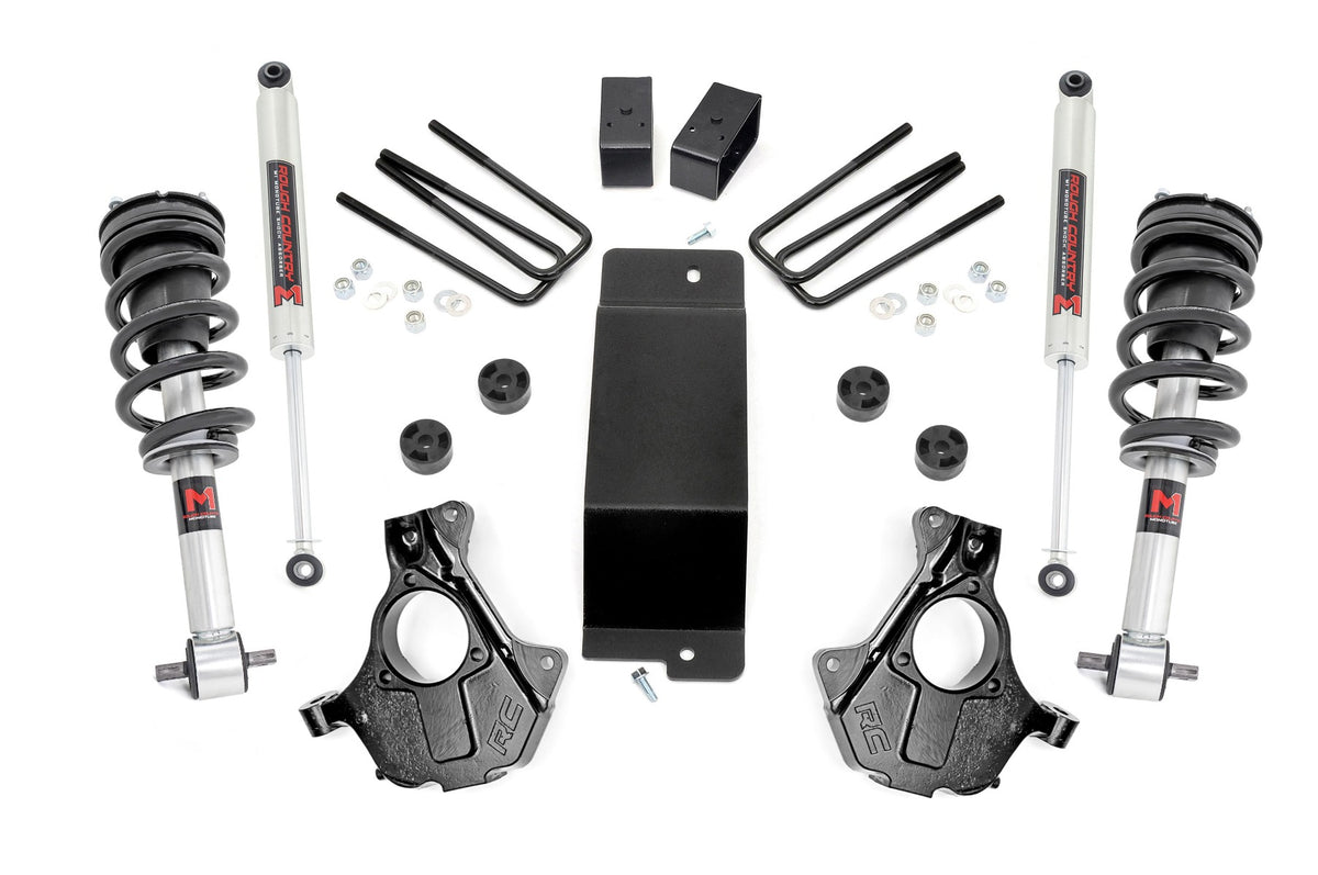 3.5 Inch Lift Kit | Alu/Stamp Steel LCA | M1 Strut | Chevy/GMC 1500 (14-18 & Classic) - Susp Lift Kits 4wd (Image 1 of 6)