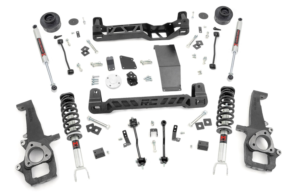 Rough Country 33340 4 Inch Lift Kit | M1 Struts | Ram 1500 4WD (2012-2018 & Classic) - Image 1