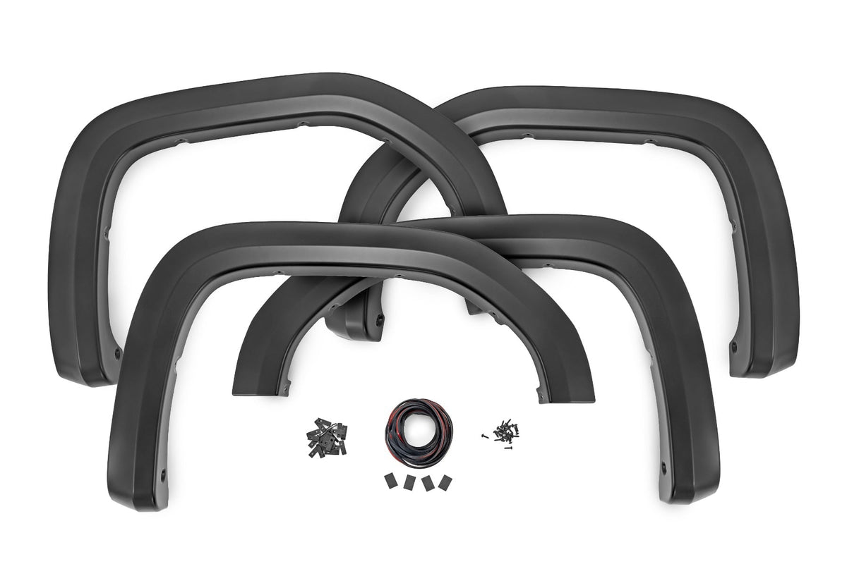 RC Sport Fender Flares | G7C Cardinal Red | GMC Sierra 1500 2WD/4WD (2019-2026) (manufacturer page)