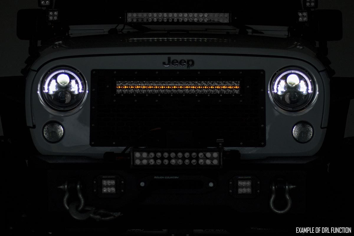 20 Inch Black Series LED Light Bar | Single Row | Amber DRL - Lighting & Acc (Image 3 of 6)